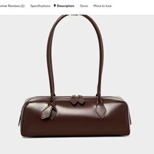 Vintage Genuine Leather Baguette Shoulder Bag Korean Luxury Women’s Purse